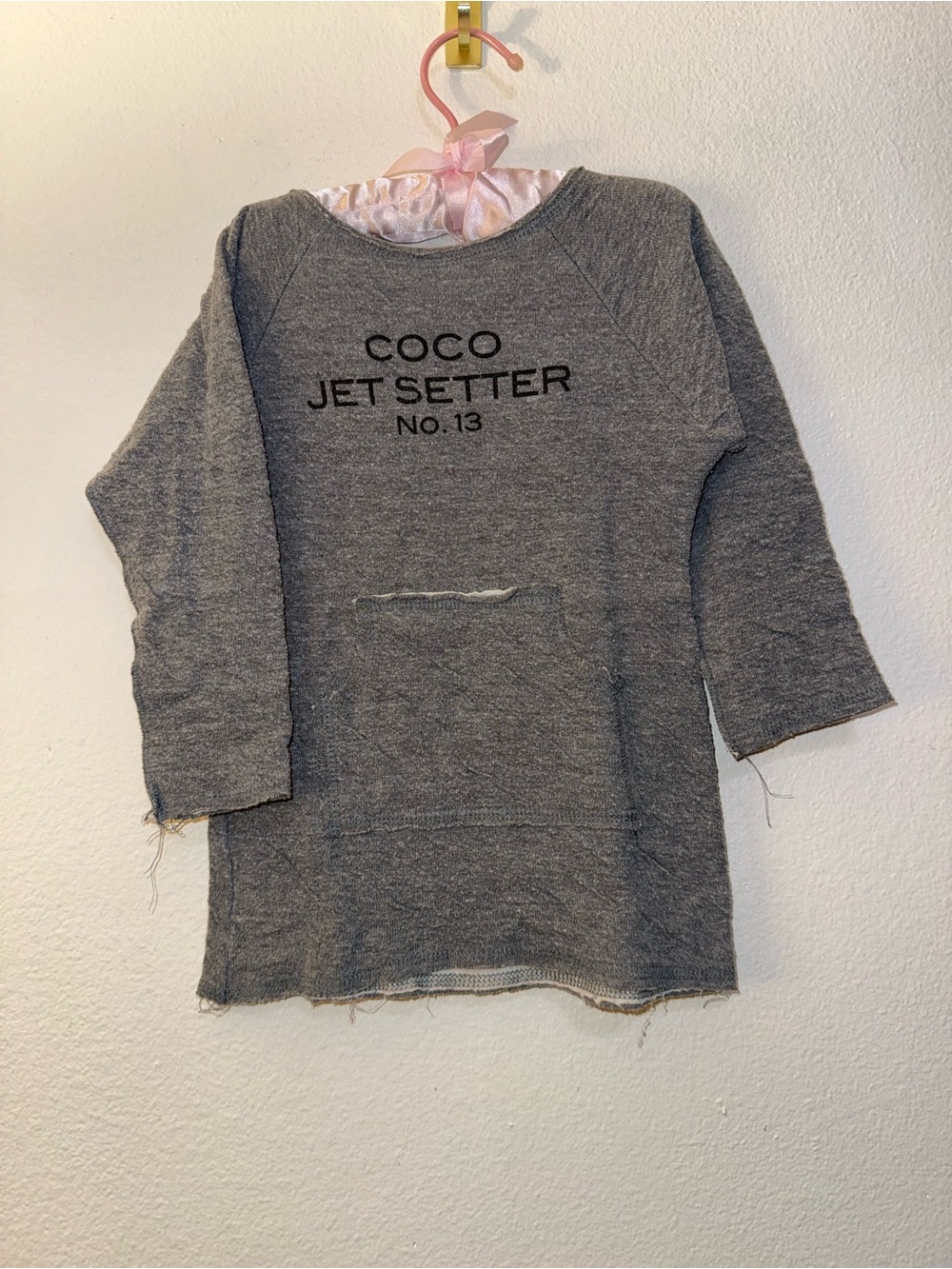 Jet Setter Gray Kids Hoodie Sweatshirt